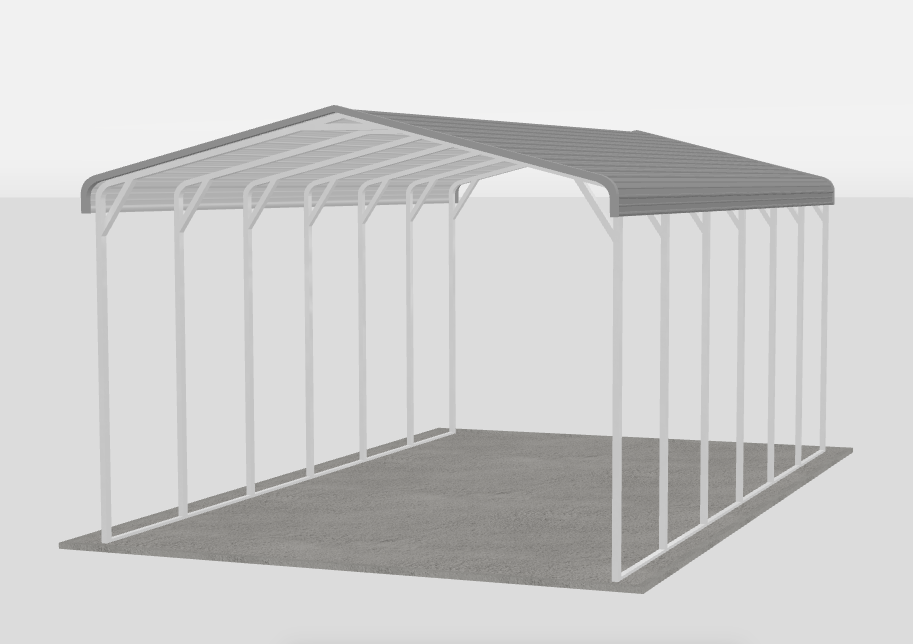 The Wayfarer 18 by 30 by 11 regular roof open-sided RV cover